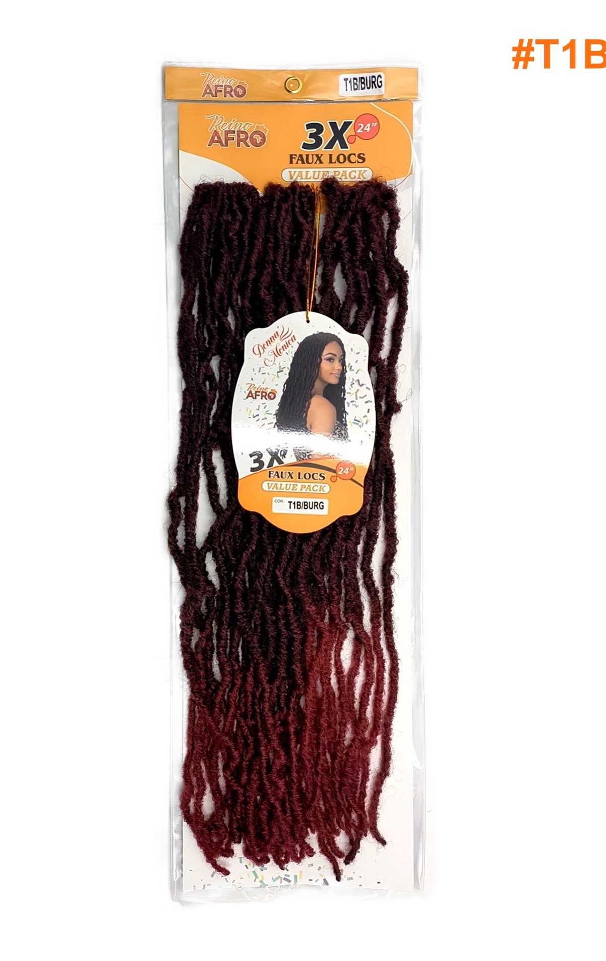 D.M 3X FAUX LOCS 24 T1B/BUG