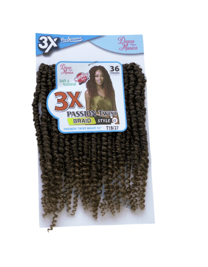 D.M PASSION TWIST BRAID 12'' 3X T1B/27