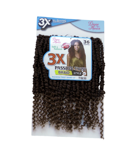 D.M PASSION TWIST BRAID 12'' 3X T1B/30