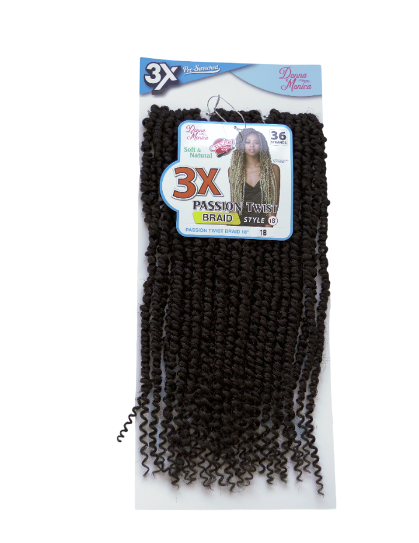 D.M PASSION TWIST BRAID 18'' 3X N1B