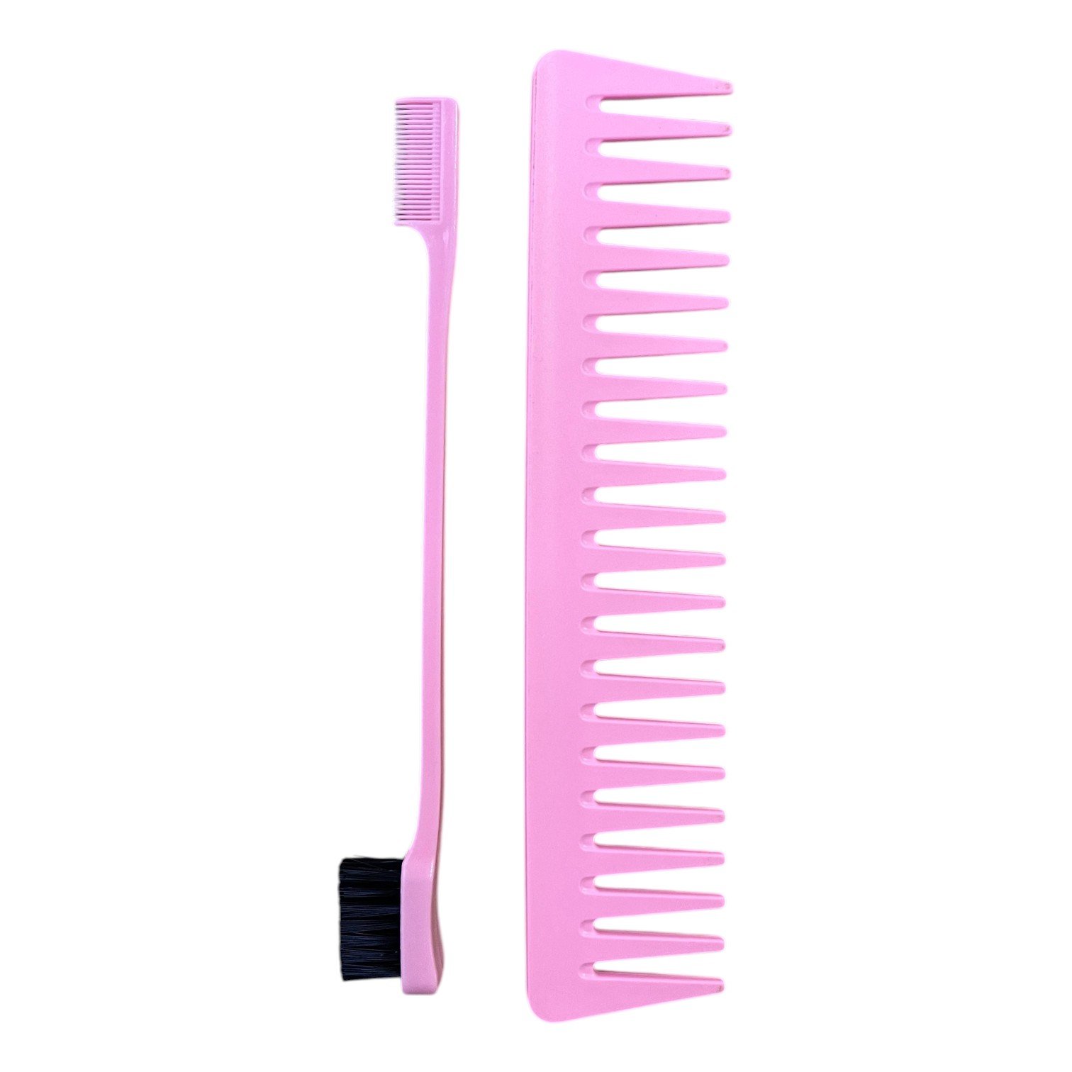 R.A Kit Pente + Escova Baby Hair Simples Rosa