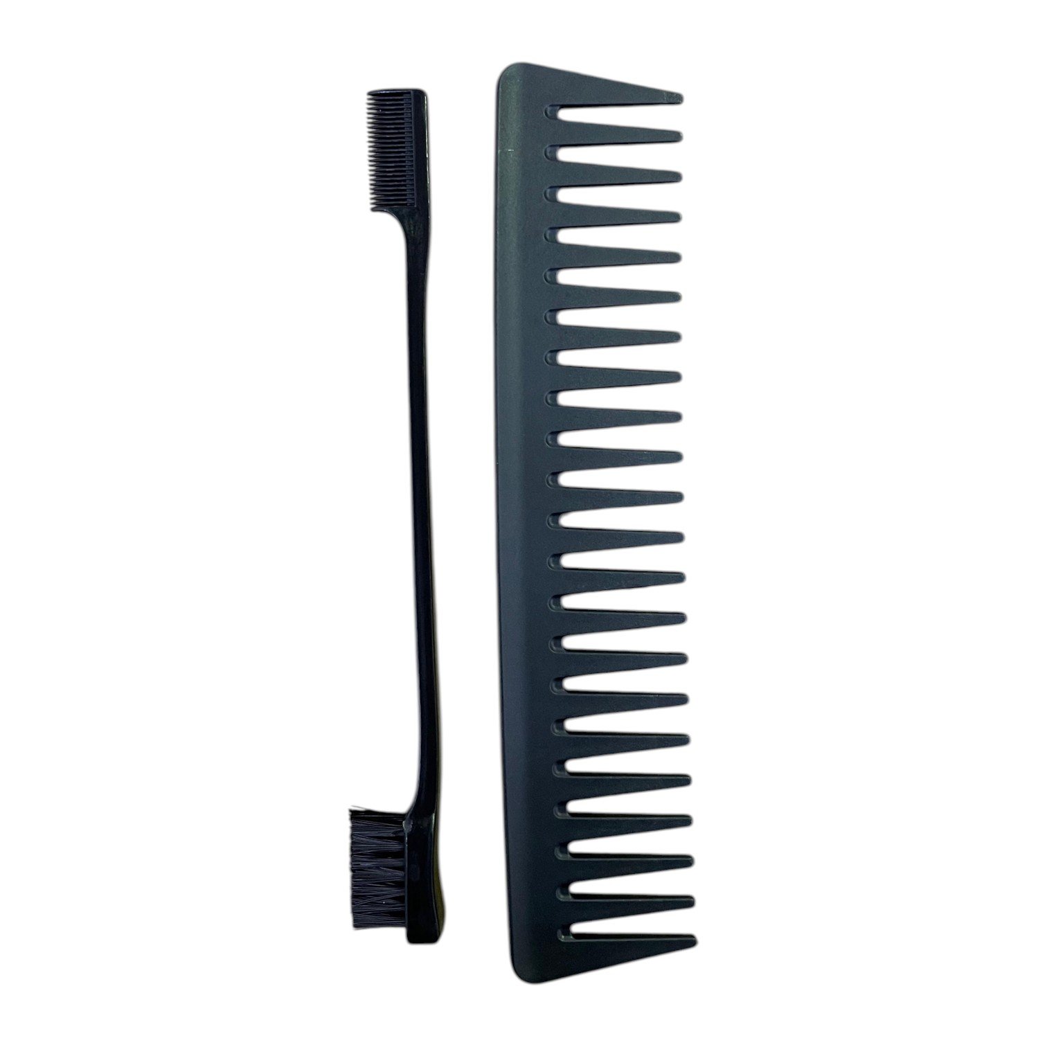 R.A Kit Pente + Escova Baby Hair Simples Preto