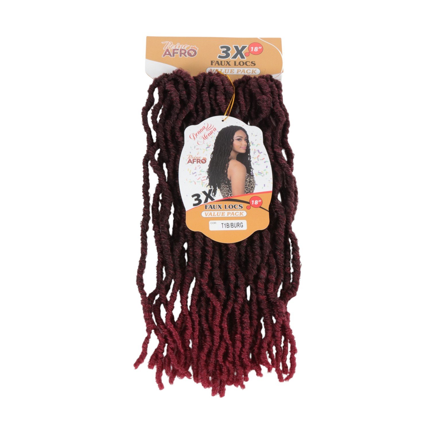 D.M Faux locs 18'' T1B/BUG