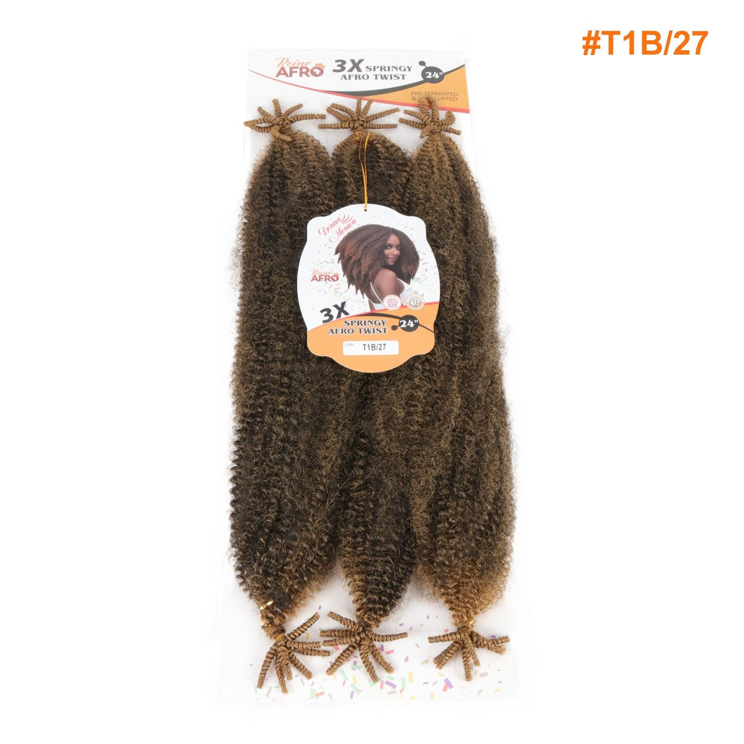 D.M 3X AFRO SPRING TWIST 24 T1B/27