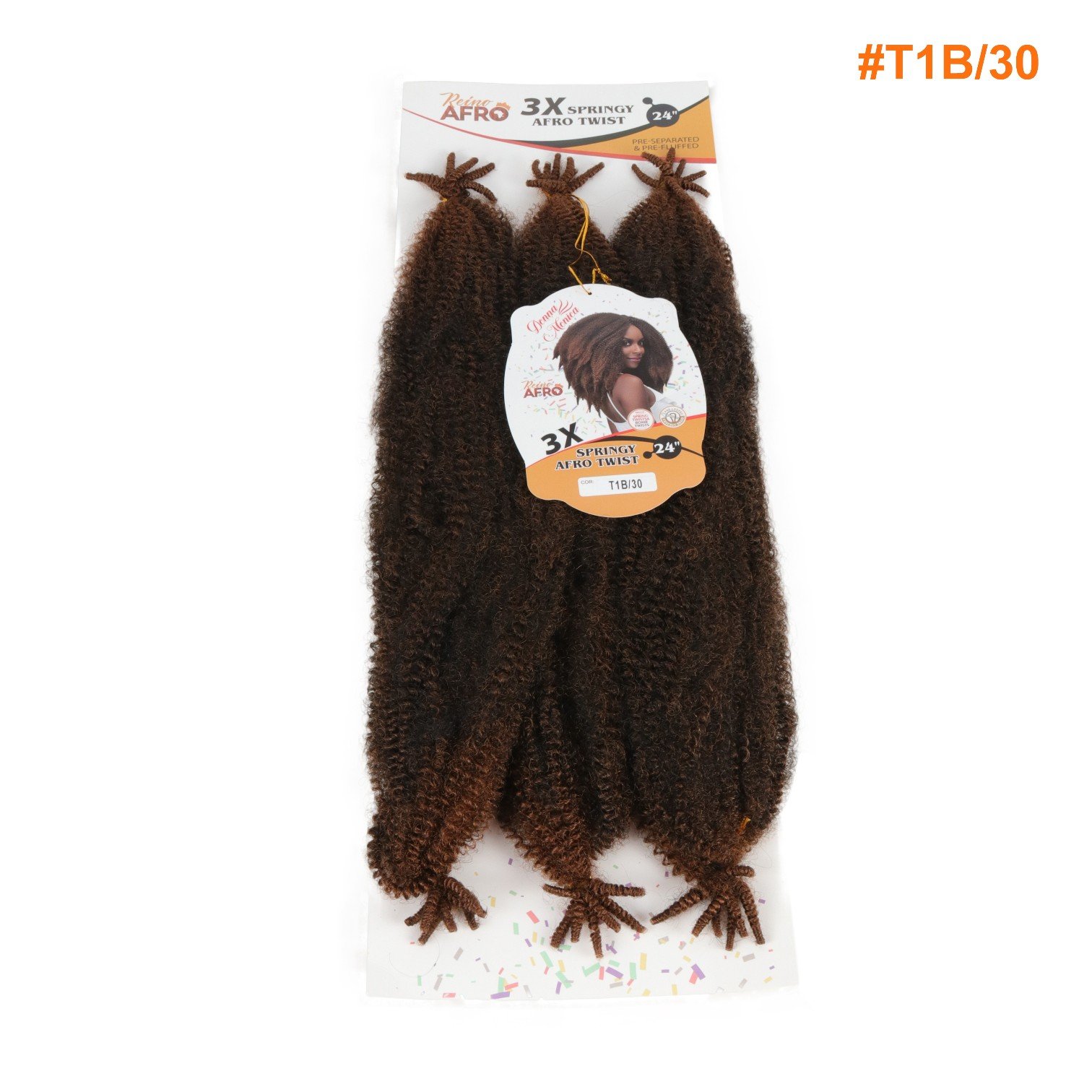 D.M 3X AFRO SPRING TWIST 24 T1B/30
