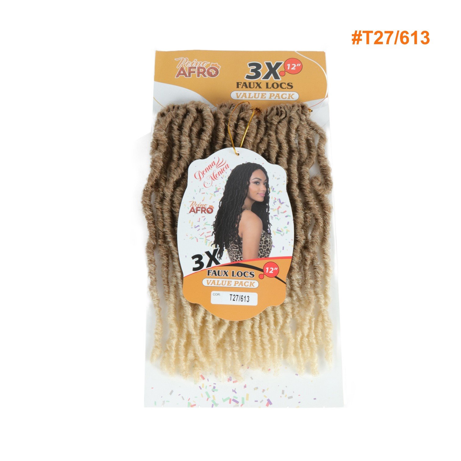 D.M 3X FAUX LOCS 12 T27/613