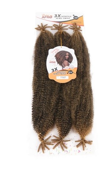 D.M 3X AFRO SPRING TWIST 24 T1B/27