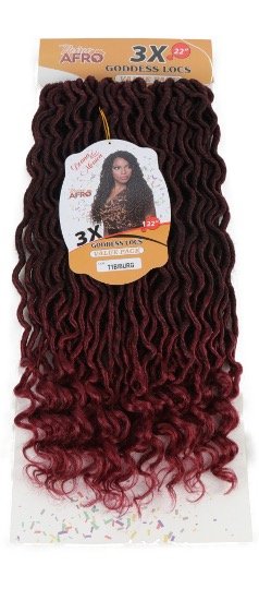 D.M Goddess Locs 22'' - T1B/BURG