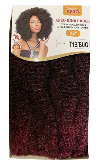 D.M Afro Kinky Bulk - T1B/BUG