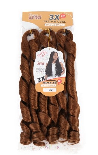 D.M  FRENCH CURL BRAID 22'' 3X N30