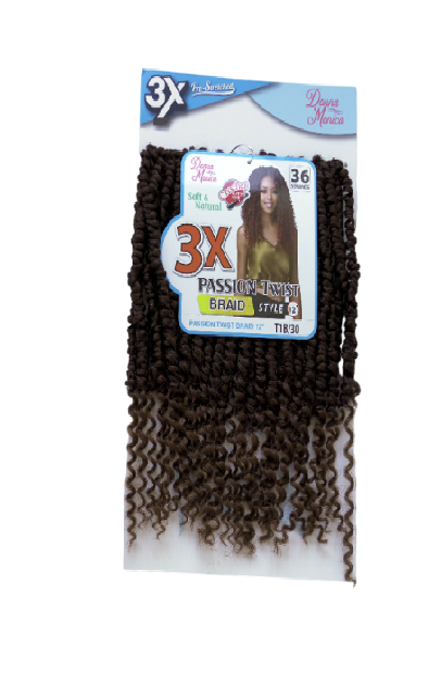 D.M PASSION TWIST BRAID 12'' 3X T1B/30