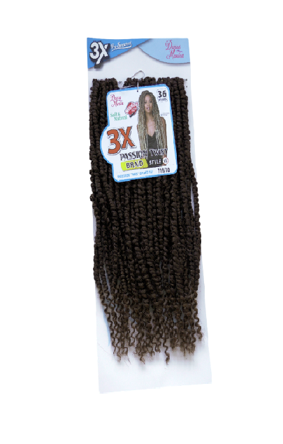 D.M PASSION TWIST BRAID 18'' 3X T1B/30