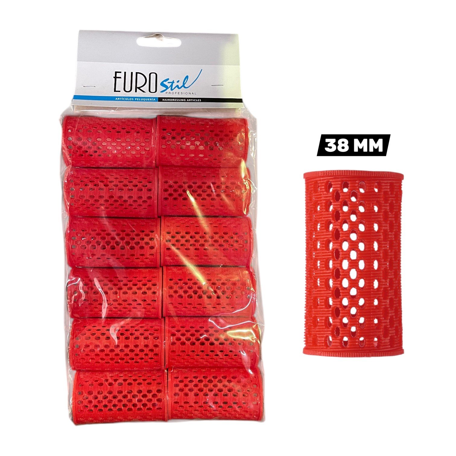 Rolo Extra Forte Vermelho 12unid. 38mm x 6.6cm