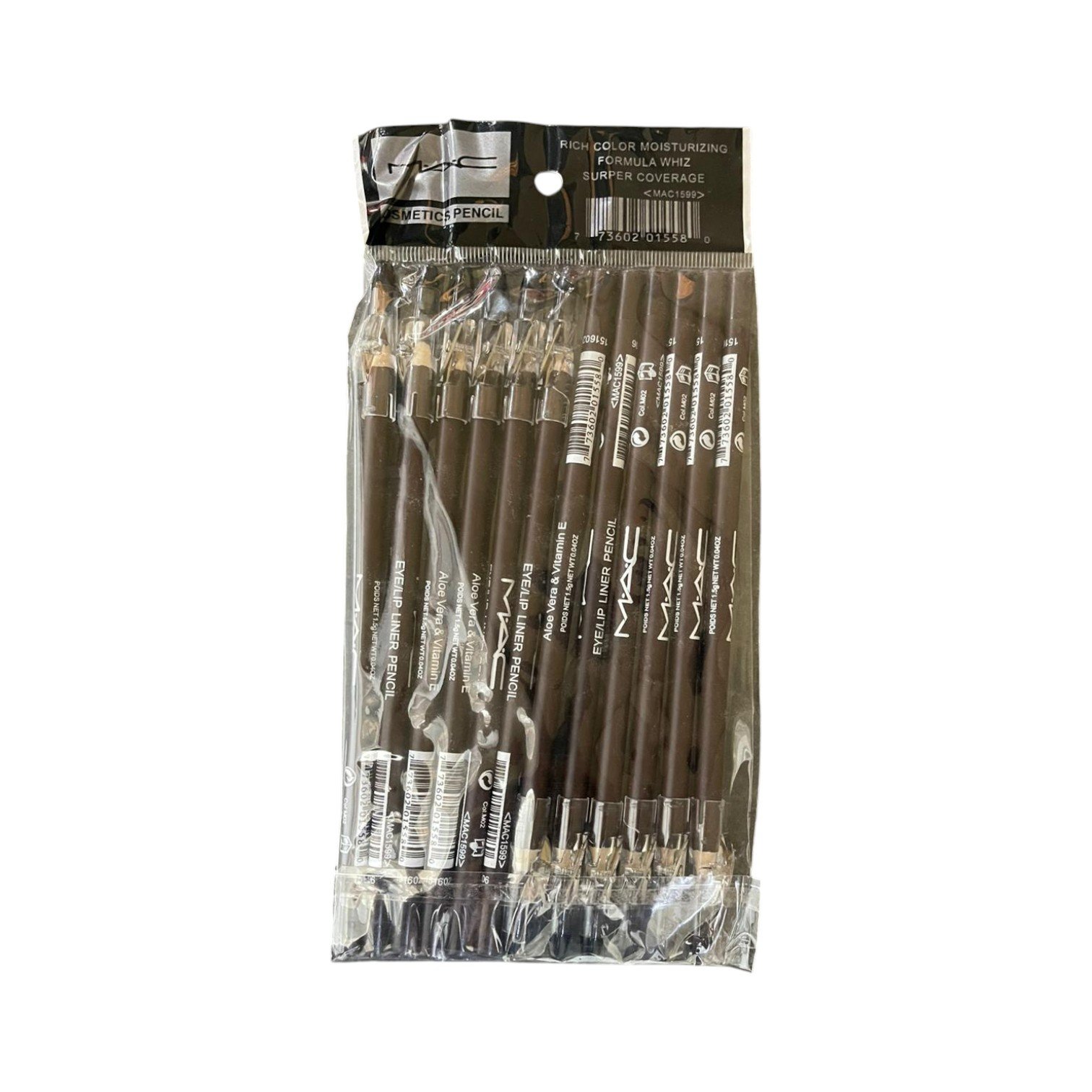 MAC Eye/Lip Liner Pencil CASTANHO (PACK DE 12 UNIDADES)