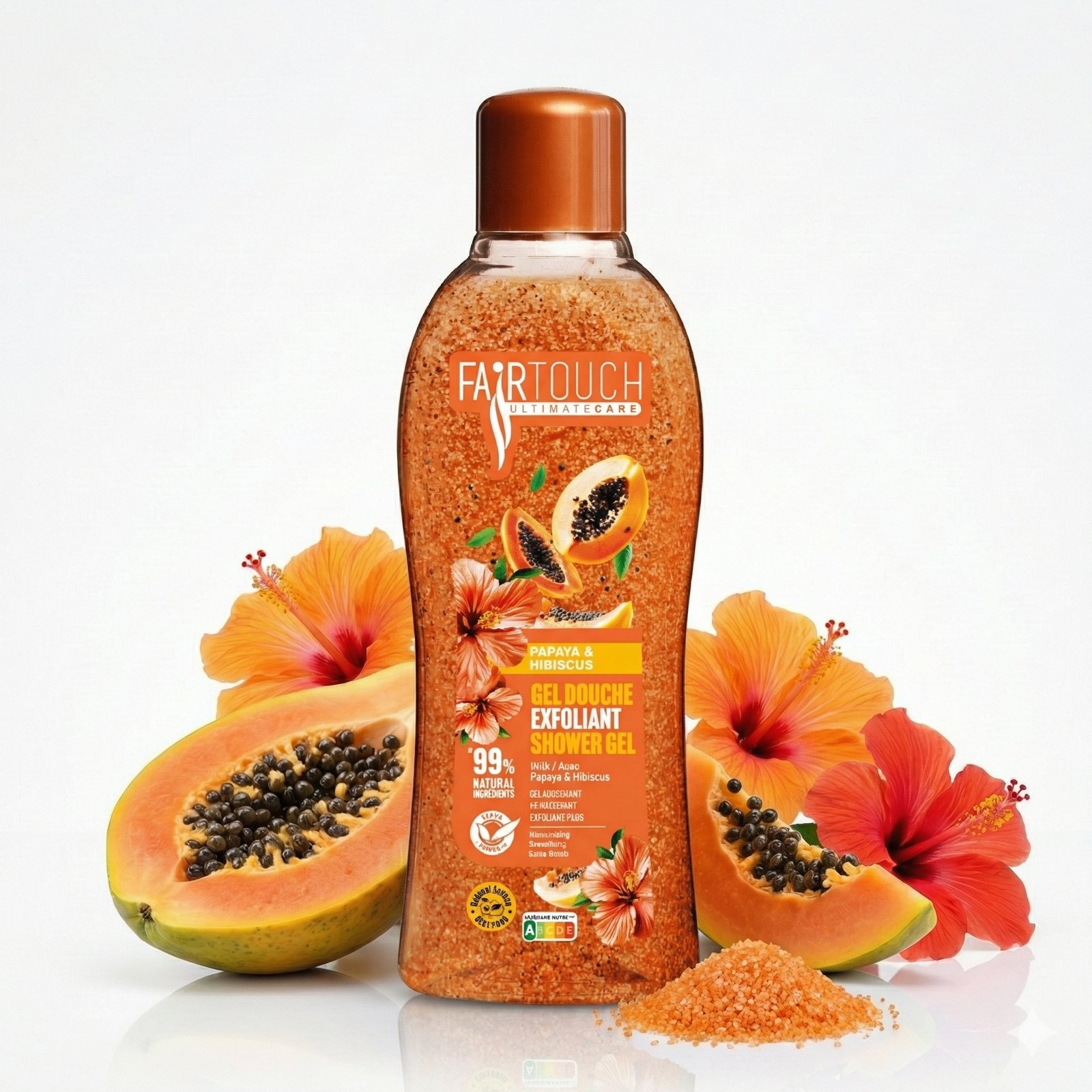 Fair Touch Exfoliant Shower gel Papaya & Hibiscus 1L