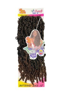 D.M Butterfly Locs 12'' T1B/30