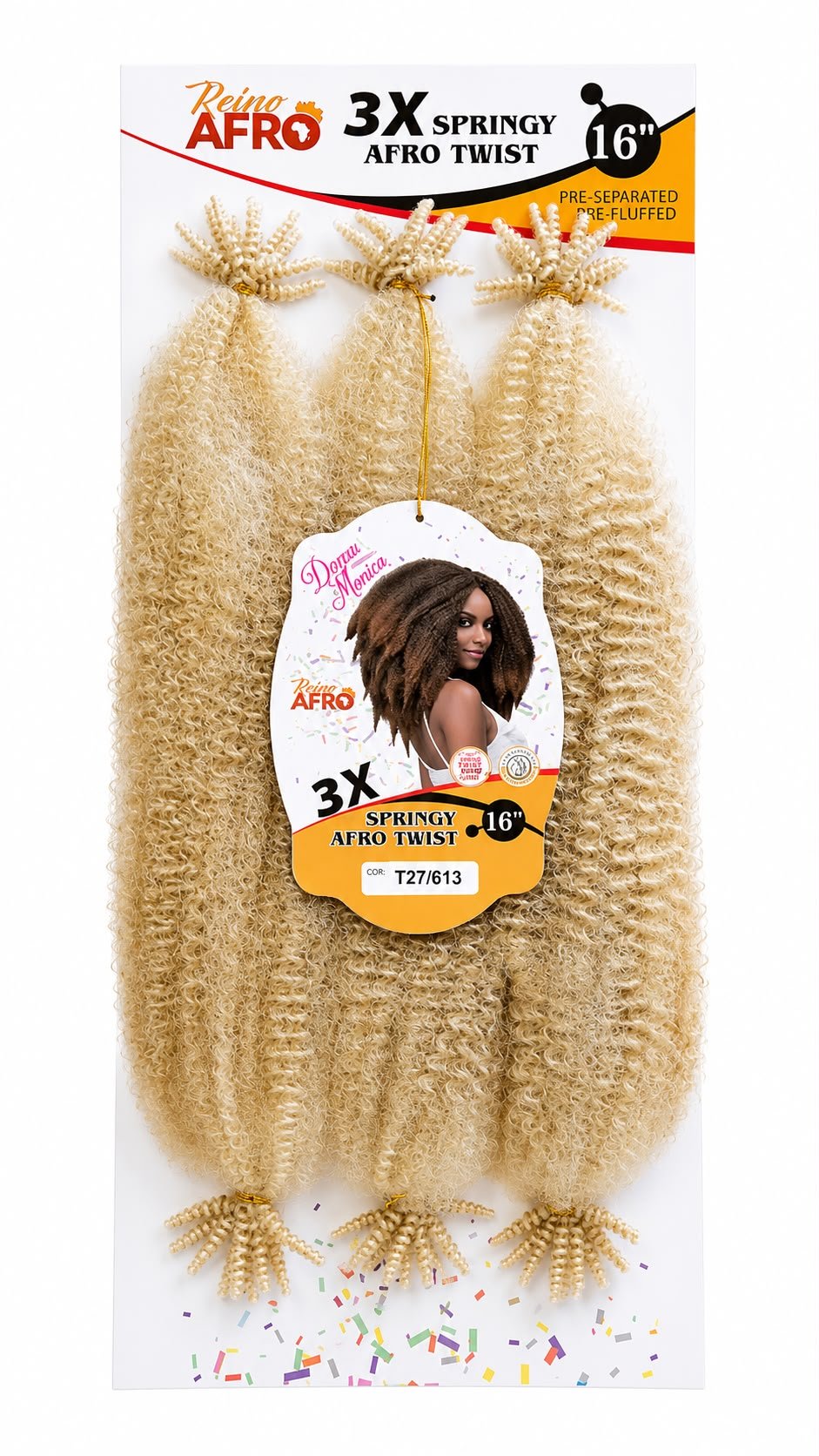 D.M 3X Afro Spring Twist 16'' - T27/613