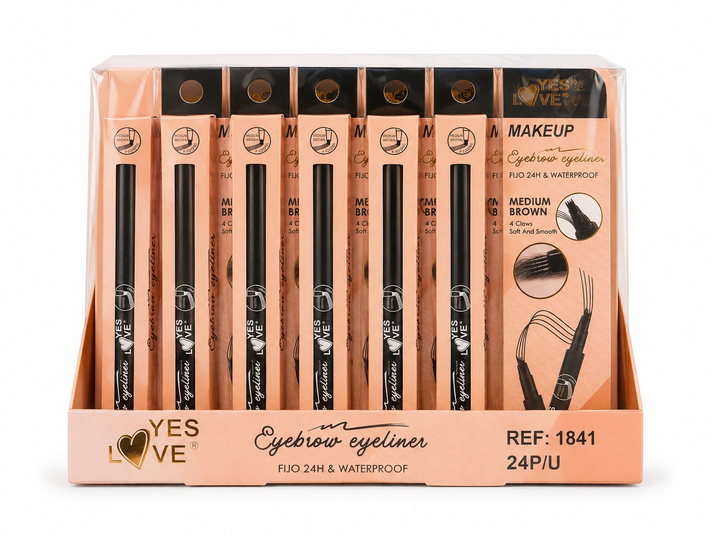 YES LOVE EYEBROW EYELINER  MAKEUP 24UNID REF1841A