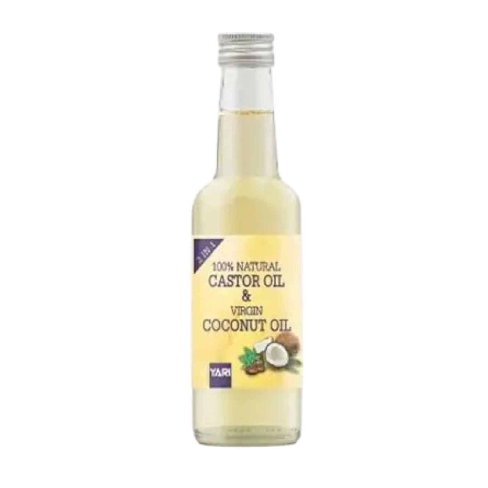 Yari 100% Natural Castor & Virgin Coconut Oil 250ml