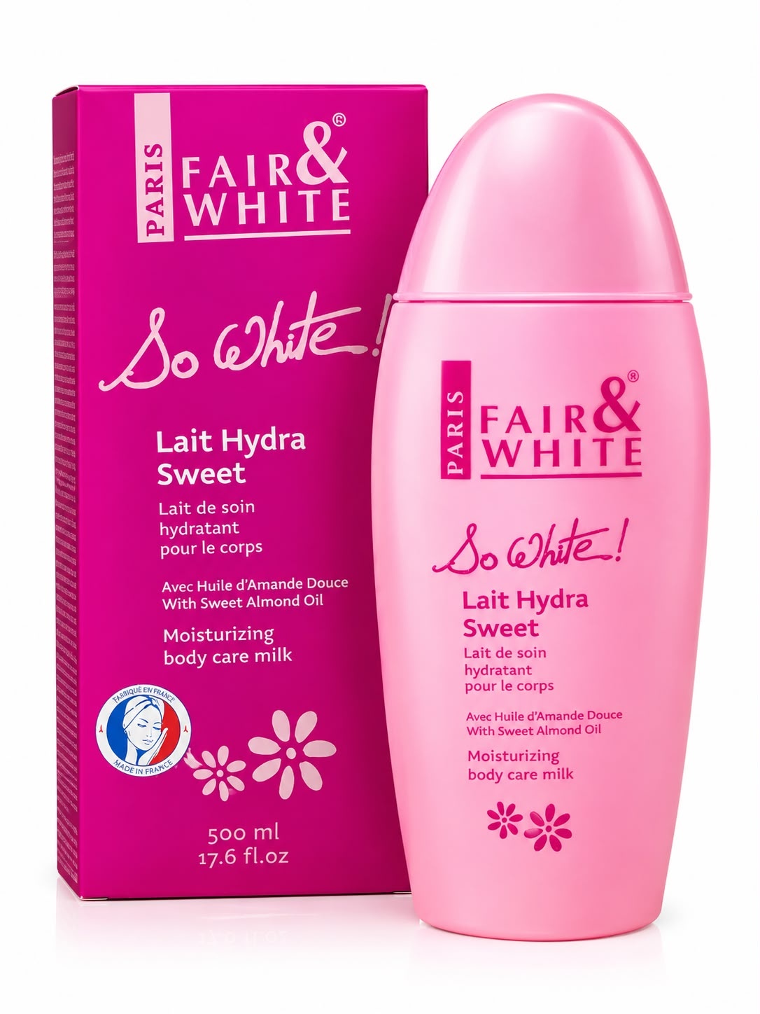 F&W - SO WHITE ! - Lait Hydra Sweet 500ml