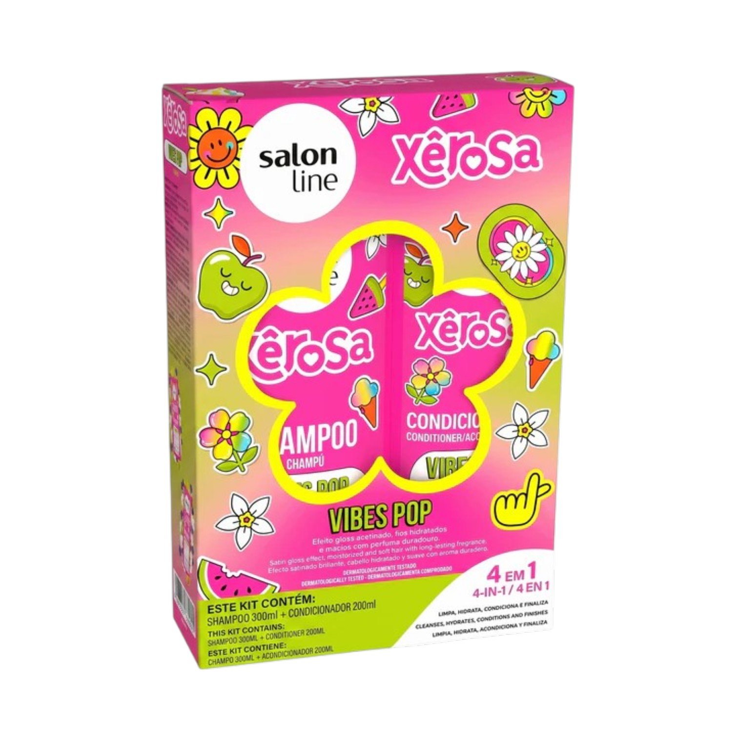 Salon Line - Xêrosa Vibes POP Kit Shampoo + Condicionador 300ml + 200ml